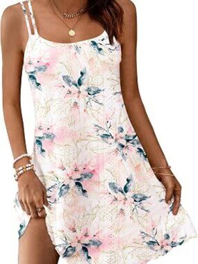 New Eyelet Spaghetti Straps Beach Dress